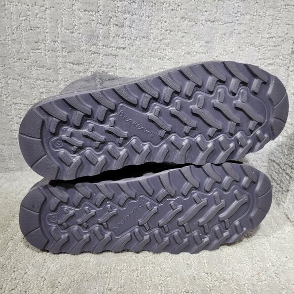 BearPaw Alyssa Women's Size US 10 Gray Suede Sheepskin Wool Ankle Boot Shoes - Picture 8 of 9